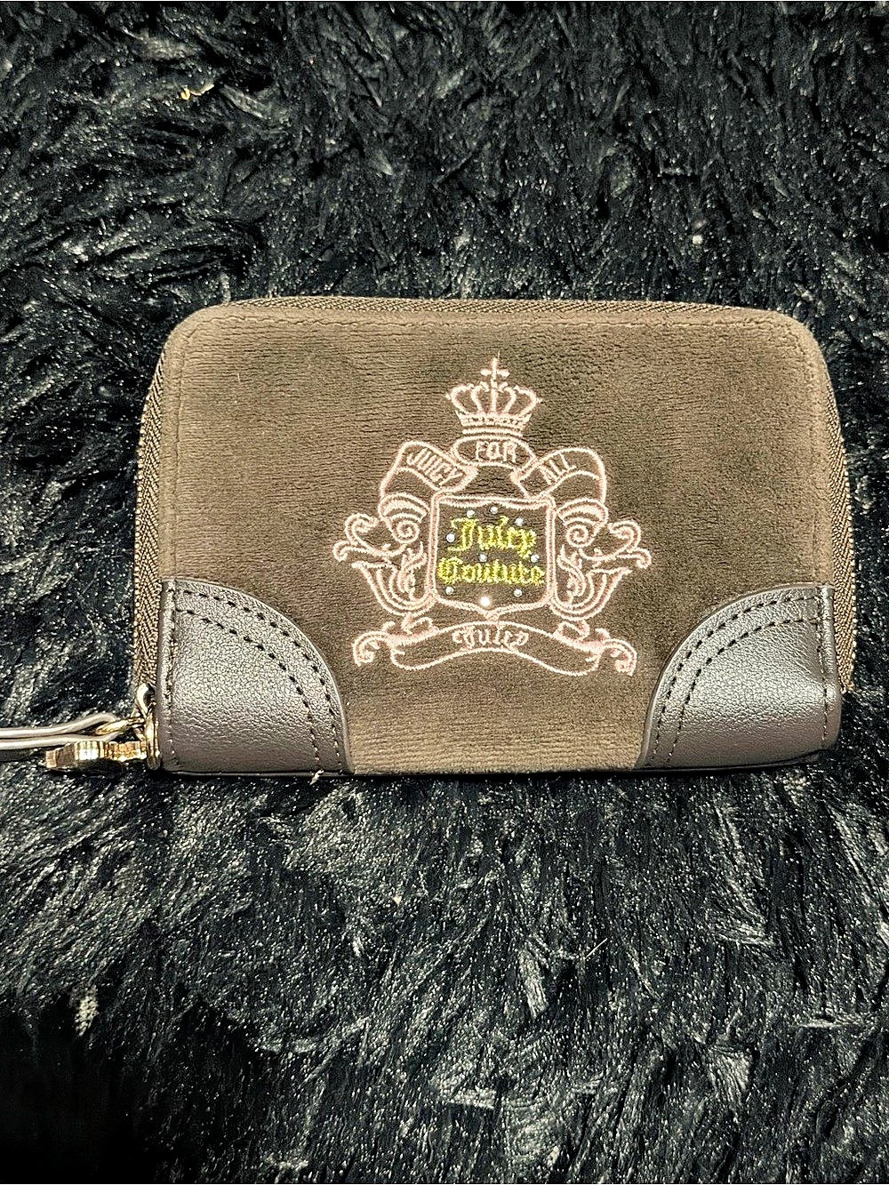 Juicy Couture Wallet Brown Gold-Tone Hardware